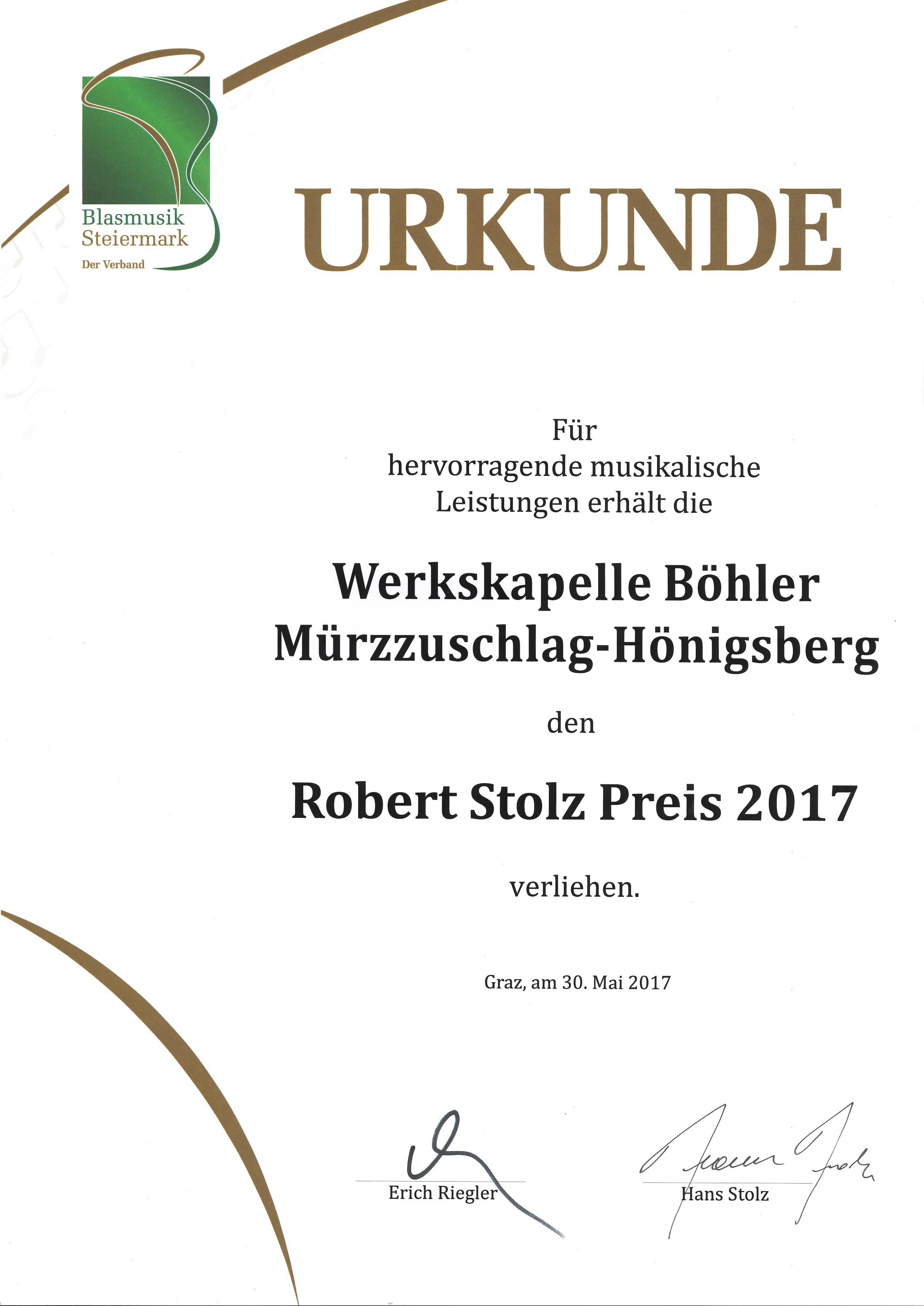 rober stolz preis